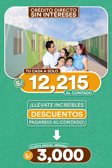 Tu casa a sólo S/12,215